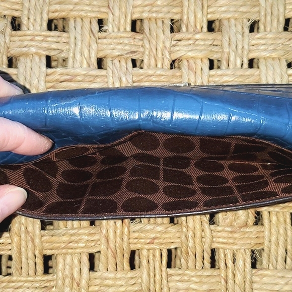 Kate Spade Navy Embossed Wallet Vintage Guc - Picture 7 of 16